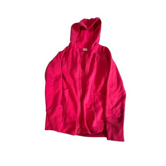 Girls Hot Pink Knit Sweat Jacket by All in Motion - L-10/12 - Picture 1 of 3
